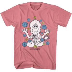 Fraggle Rock Mokey Hippie Flowers Unisex T Shirt